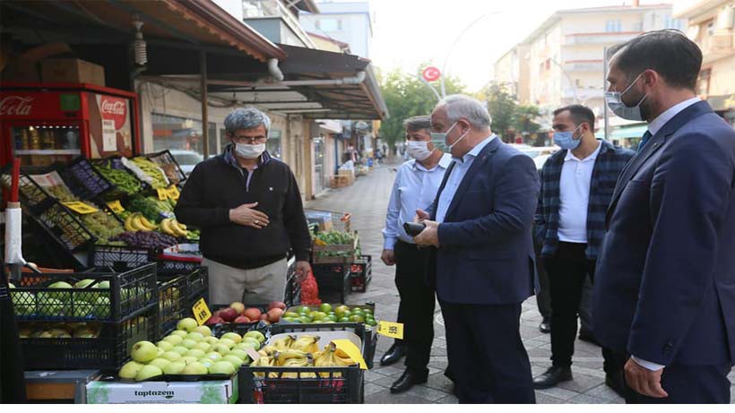 Aygünden hem Esnaf Odalarına hemde esnafa ziyaret