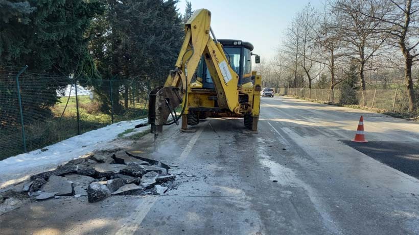 Bozulan, aşınan yollara hızlı müdahale