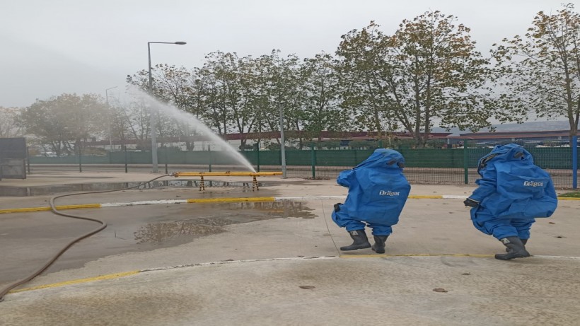 Büyükşehir İtfaiyesinden KBRN eğitimi