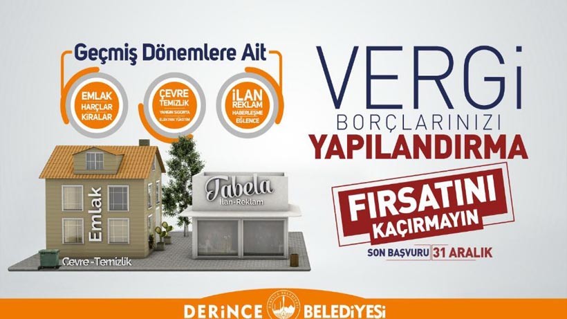 Derince Belediyesinden Vergi Borcu Yapılandırma Çağrısı