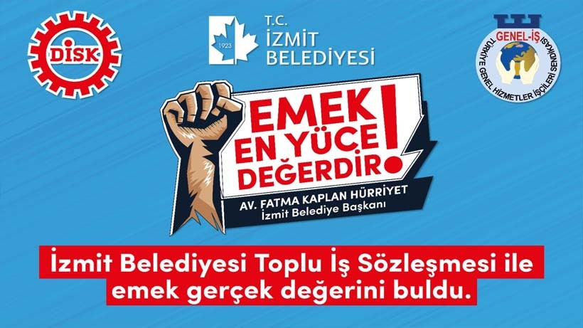 İzmit Belediyesi ve Genel İş Sendikası imzaları yarın atıyor