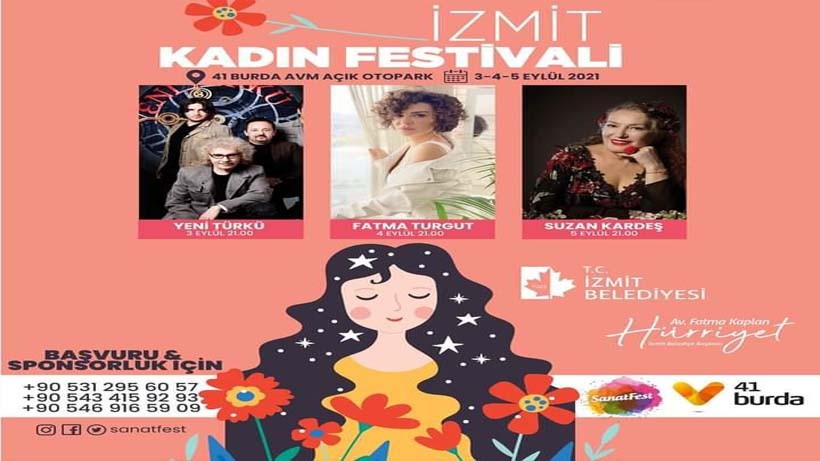 İzmit Kadın Festivali başlıyor