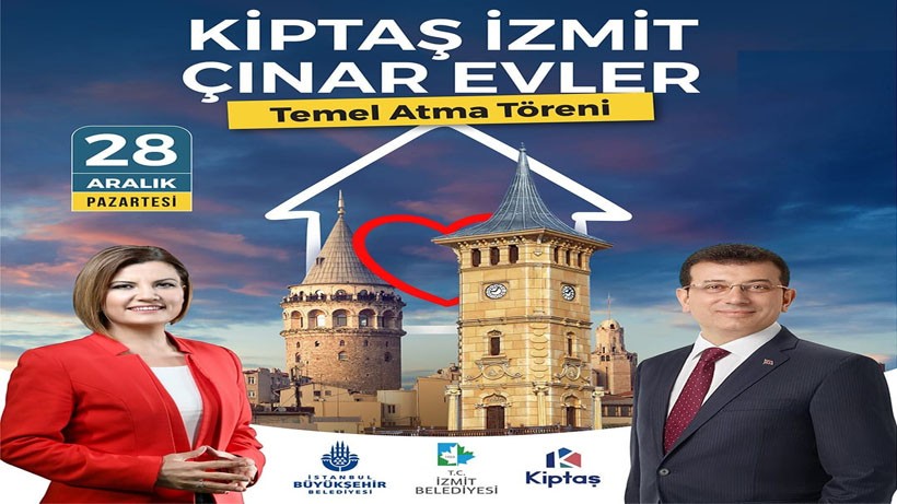 İzmitlilere müjde; KİPTAŞ İzmit Çınar Evler’in temeli yarın atılıyor