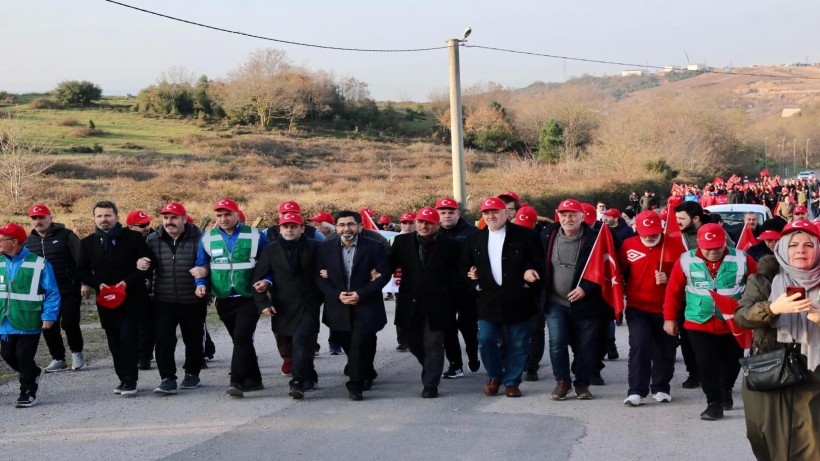 Körfezliler Sarıkamış Şehitleri için yürüdü