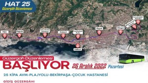 Hat 135 artık Derince’den Yuvam Akarca’ya gidecek