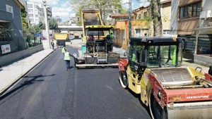 Tuğrul Caddesi’ne 550 ton sıcak asfalt